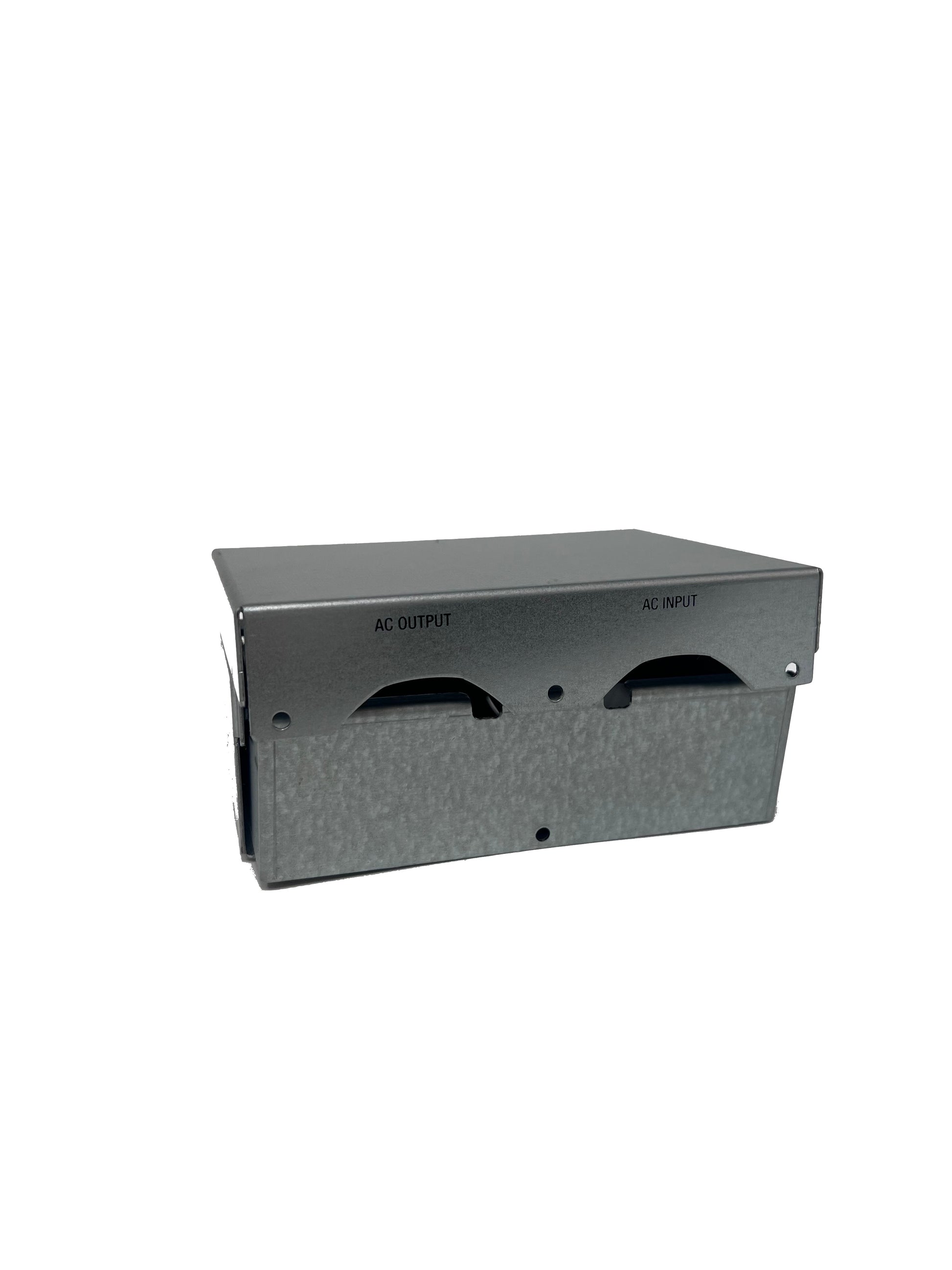 ABB Cable Entry Kit for Tower UPS, featuring a black metal housing with two slots for cable management.